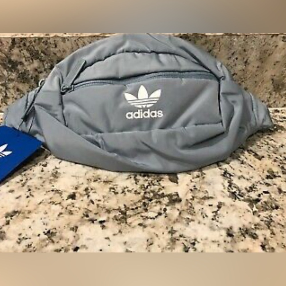 adidas Originals Unisex National Waist Pack, Ash Grey/white